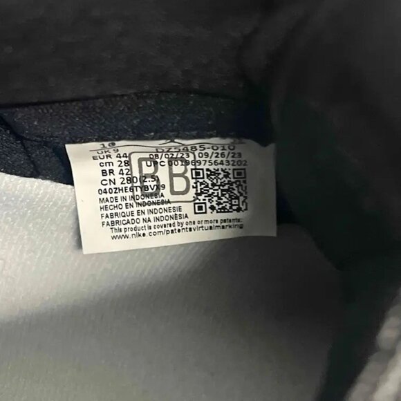Air Jordan 1 Retro High OG 'Black White 2.0' DZ5485 010 Size 10 New With Defects - Picture 6 of 8